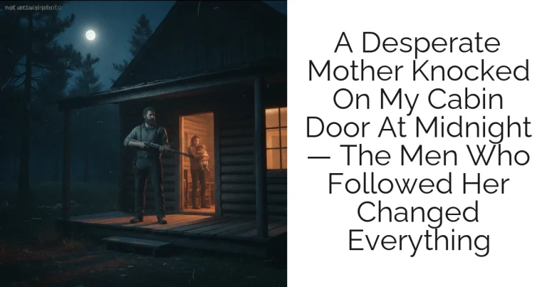 A Desperate Mother Knocked On My Cabin Door At Midnight — The Men Who Followed Her Changed Everything