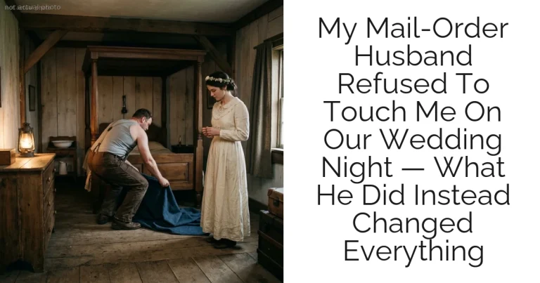 My Mail-Order Husband Refused To Touch Me On Our Wedding Night — What He Did Instead Changed Everything