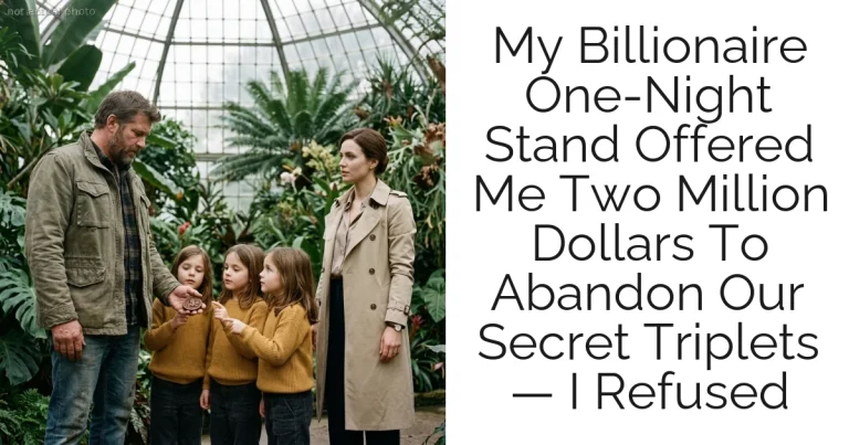 My Billionaire One-Night Stand Offered Me Two Million Dollars To Abandon Our Secret Triplets — I Refused