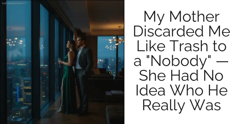 My Mother Discarded Me Like Trash to a "Nobody" — She Had No Idea Who He Really Was