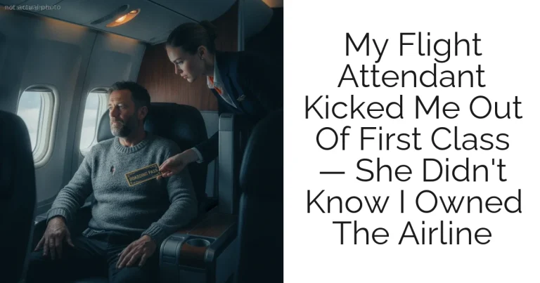 My Flight Attendant Kicked Me Out Of First Class — She Didn't Know I Owned The Airline