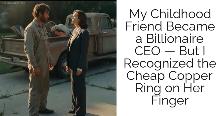 My Childhood Friend Became a Billionaire CEO — But I Recognized the Cheap Copper Ring on Her Finger