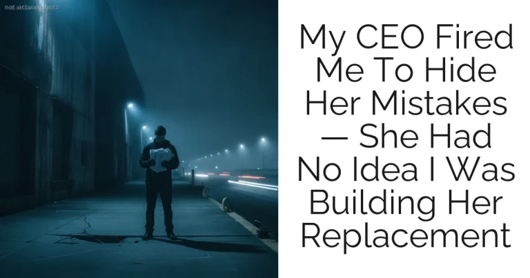 My CEO Fired Me To Hide Her Mistakes — She Had No Idea I Was Building Her Replacement