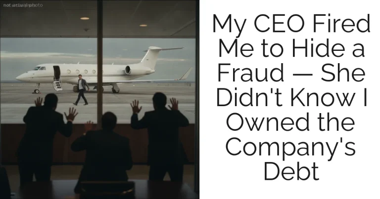 My CEO Fired Me to Hide a Fraud — She Didn't Know I Owned the Company's Debt