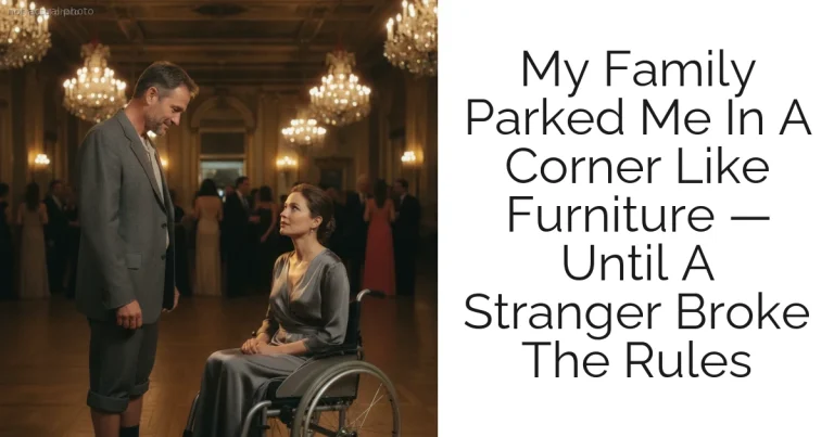 My Family Parked Me In A Corner Like Furniture — Until A Stranger Broke The Rules