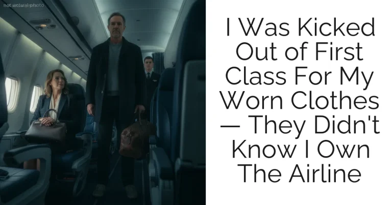 I Was Kicked Out of First Class For My Worn Clothes — They Didn't Know I Own The Airline