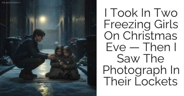 I Took In Two Freezing Girls On Christmas Eve — Then I Saw The Photograph In Their Lockets