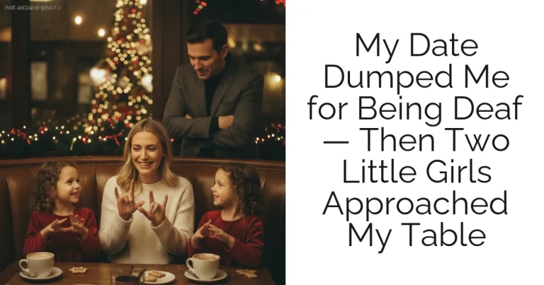 My Date Dumped Me for Being Deaf — Then Two Little Girls Approached My Table