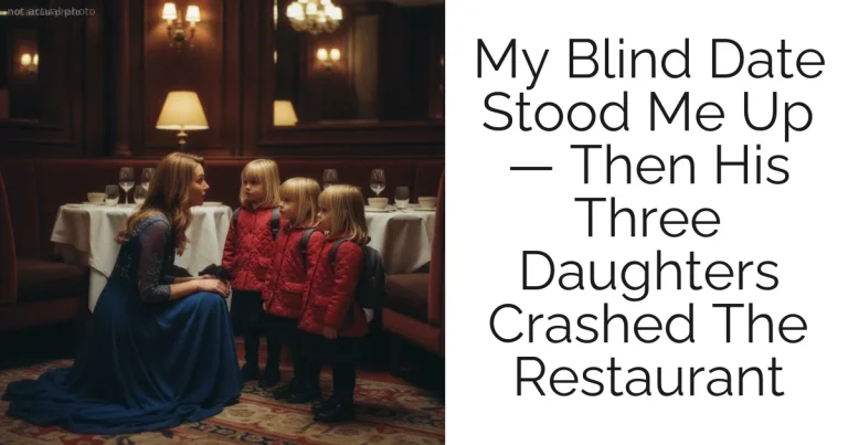 My Blind Date Stood Me Up — Then His Three Daughters Crashed The Restaurant