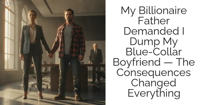 My Billionaire Father Demanded I Dump My Blue-Collar Boyfriend — The Consequences Changed Everything