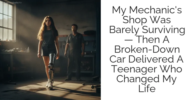 My Mechanic's Shop Was Barely Surviving — Then A Broken-Down Car Delivered A Teenager Who Changed My Life