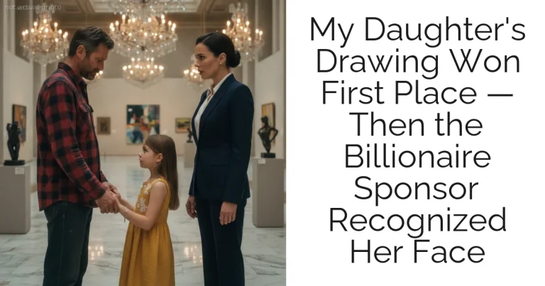 My Daughter's Drawing Won First Place — Then the Billionaire Sponsor Recognized Her Face