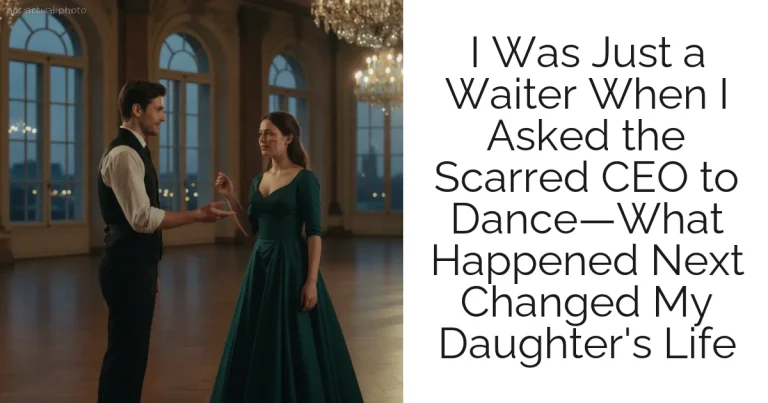 I Was Just a Waiter When I Asked the Scarred CEO to Dance—What Happened Next Changed My Daughter's Life