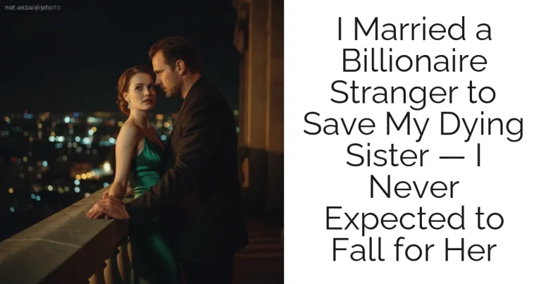 I Married a Billionaire Stranger to Save My Dying Sister — I Never Expected to Fall for Her