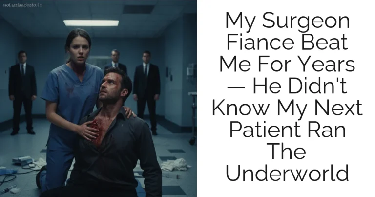 My Surgeon Fiance Beat Me For Years — He Didn't Know My Next Patient Ran The Underworld