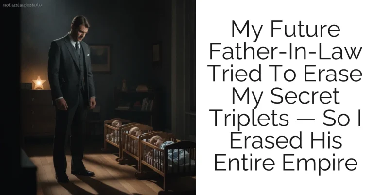 My Future Father-In-Law Tried To Erase My Secret Triplets — So I Erased His Entire Empire