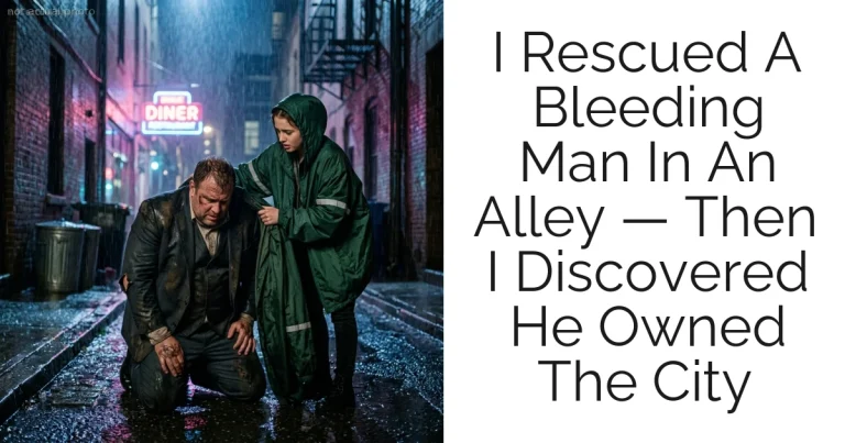 I Rescued A Bleeding Man In An Alley — Then I Discovered He Owned The City