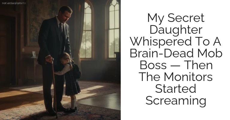 My Secret Daughter Whispered To A Brain-Dead Mob Boss — Then The Monitors Started Screaming