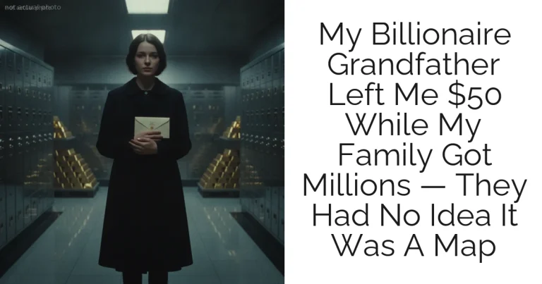My Billionaire Grandfather Left Me $50 While My Family Got Millions — They Had No Idea It Was A Map