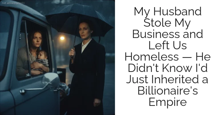 My Husband Stole My Business and Left Us Homeless — He Didn't Know I'd Just Inherited a Billionaire's Empire