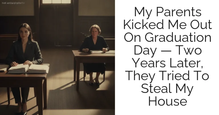 My Parents Kicked Me Out On Graduation Day — Two Years Later, They Tried To Steal My House