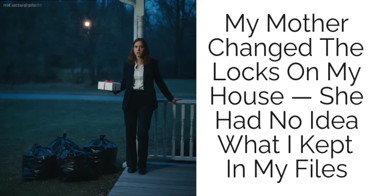 My Mother Changed The Locks On My House — She Had No Idea What I Kept In My Files