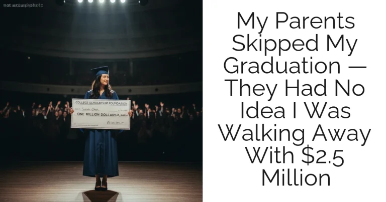My Parents Skipped My Graduation — They Had No Idea I Was Walking Away With $2.5 Million
