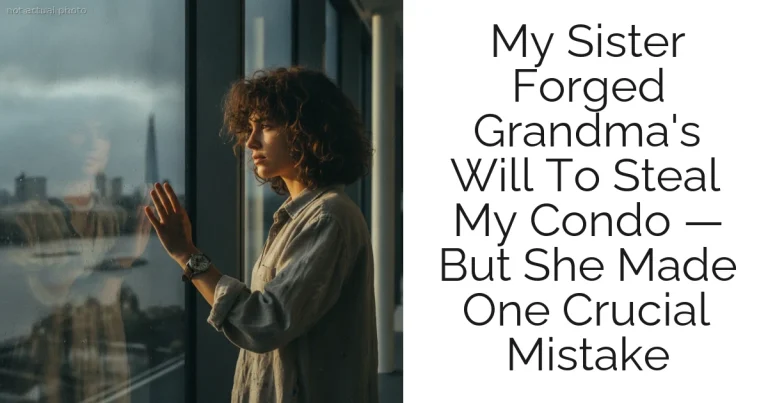 My Sister Forged Grandma's Will To Steal My Condo — But She Made One Crucial Mistake