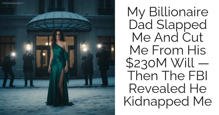 My Billionaire Dad Slapped Me And Cut Me From His $230M Will — Then The FBI Revealed He Kidnapped Me