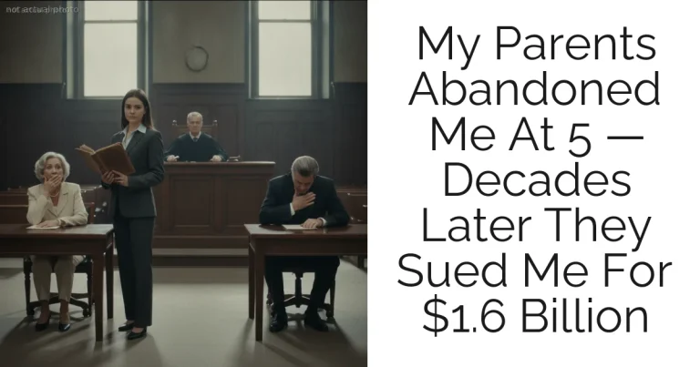 My Parents Abandoned Me At 5 — Decades Later They Sued Me For $1.6 Billion