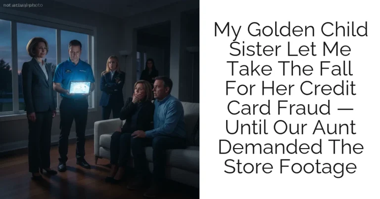 My Golden Child Sister Let Me Take The Fall For Her Credit Card Fraud — Until Our Aunt Demanded The Store Footage