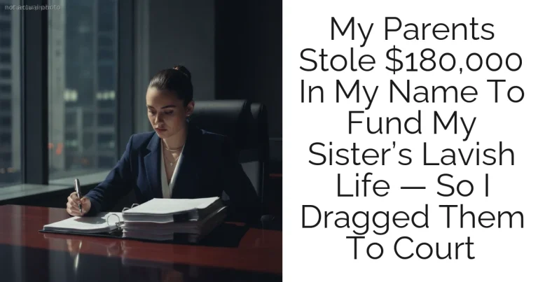 My Parents Stole $180,000 In My Name To Fund My Sister’s Lavish Life — So I Dragged Them To Court