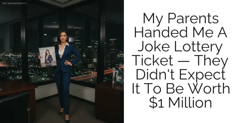 My Parents Handed Me A Joke Lottery Ticket — They Didn't Expect It To Be Worth $1 Million
