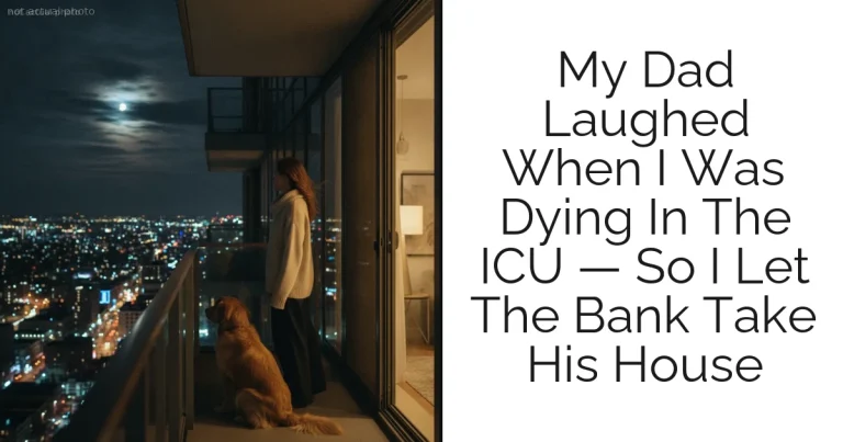 My Dad Laughed When I Was Dying In The ICU — So I Let The Bank Take His House
