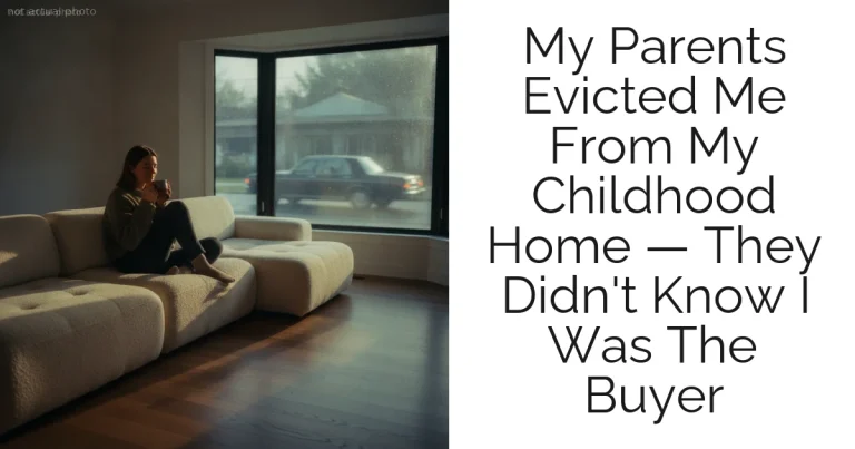 My Parents Evicted Me From My Childhood Home — They Didn't Know I Was The Buyer