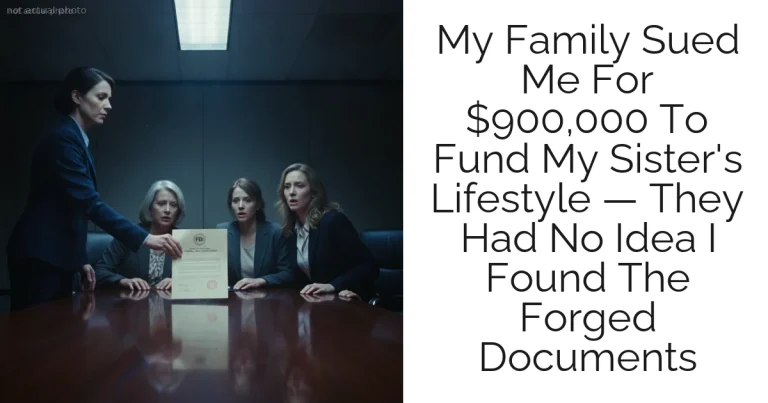 My Family Sued Me For $900,000 To Fund My Sister's Lifestyle — They Had No Idea I Found The Forged Documents