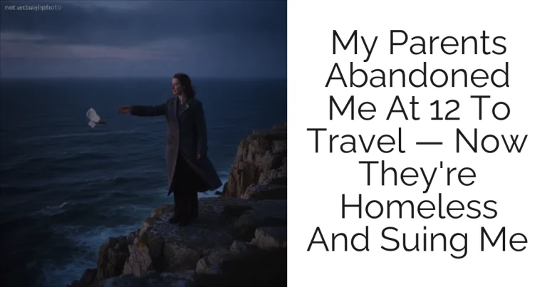 My Parents Abandoned Me At 12 To Travel — Now They're Homeless And Suing Me