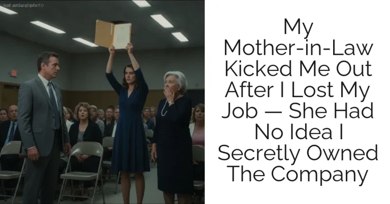 My Mother-in-Law Kicked Me Out After I Lost My Job — She Had No Idea I Secretly Owned The Company
