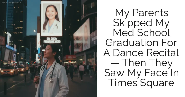 My Parents Skipped My Med School Graduation For A Dance Recital — Then They Saw My Face In Times Square