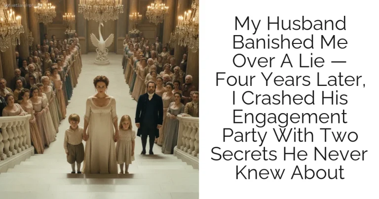 My Husband Banished Me Over A Lie — Four Years Later, I Crashed His Engagement Party With Two Secrets He Never Knew About