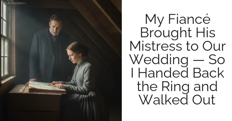 My Fiancé Brought His Mistress to Our Wedding — So I Handed Back the Ring and Walked Out