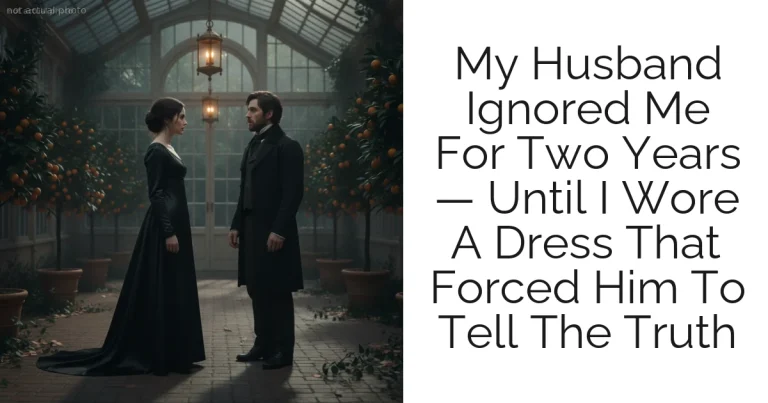 My Husband Ignored Me For Two Years — Until I Wore A Dress That Forced Him To Tell The Truth