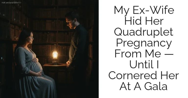 My Ex-Wife Hid Her Quadruplet Pregnancy From Me — Until I Cornered Her At A Gala