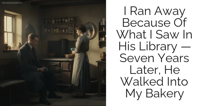 I Ran Away Because Of What I Saw In His Library — Seven Years Later, He Walked Into My Bakery