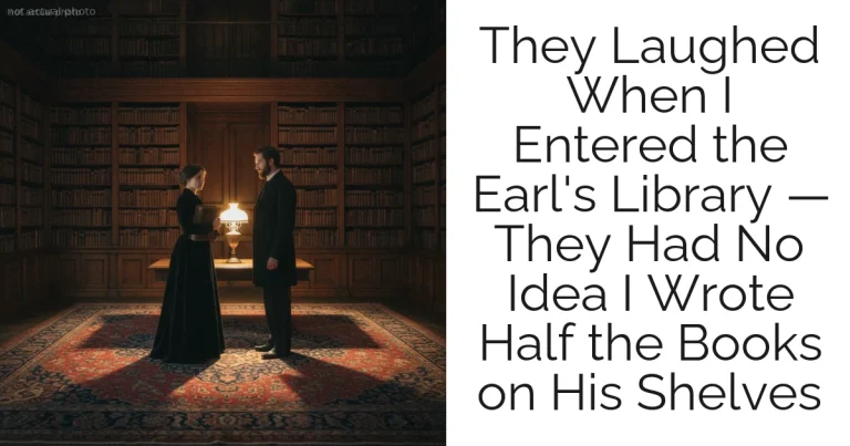 They Laughed When I Entered the Earl's Library — They Had No Idea I Wrote Half the Books on His Shelves