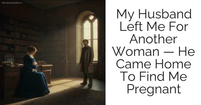 My Husband Left Me For Another Woman — He Came Home To Find Me Pregnant