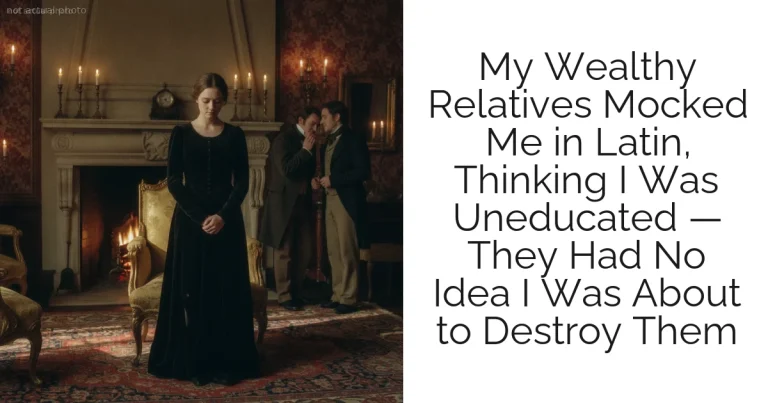 My Wealthy Relatives Mocked Me in Latin, Thinking I Was Uneducated — They Had No Idea I Was About to Destroy Them