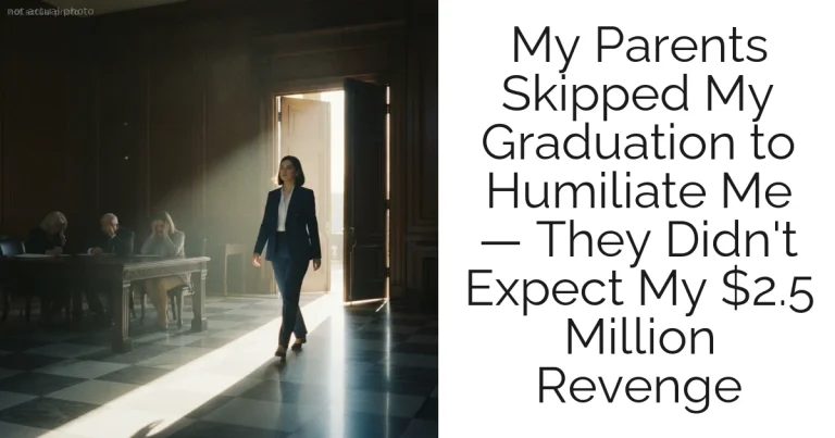 My Parents Skipped My Graduation to Humiliate Me — They Didn't Expect My $2.5 Million Revenge