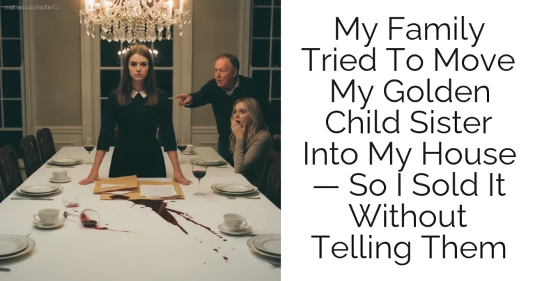 My Family Tried To Move My Golden Child Sister Into My House — So I Sold It Without Telling Them