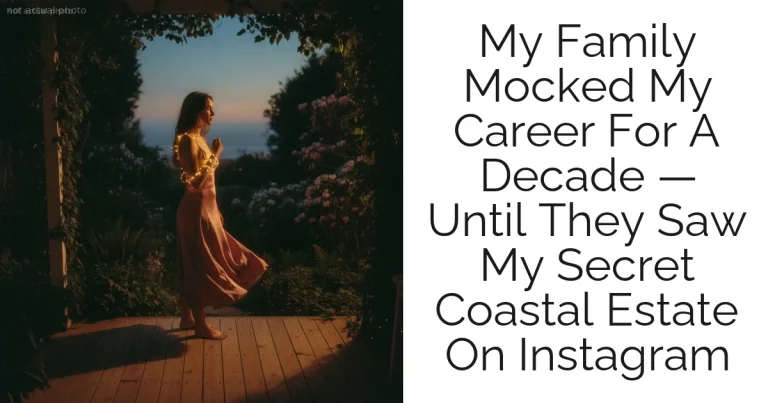 My Family Mocked My Career For A Decade — Until They Saw My Secret Coastal Estate On Instagram